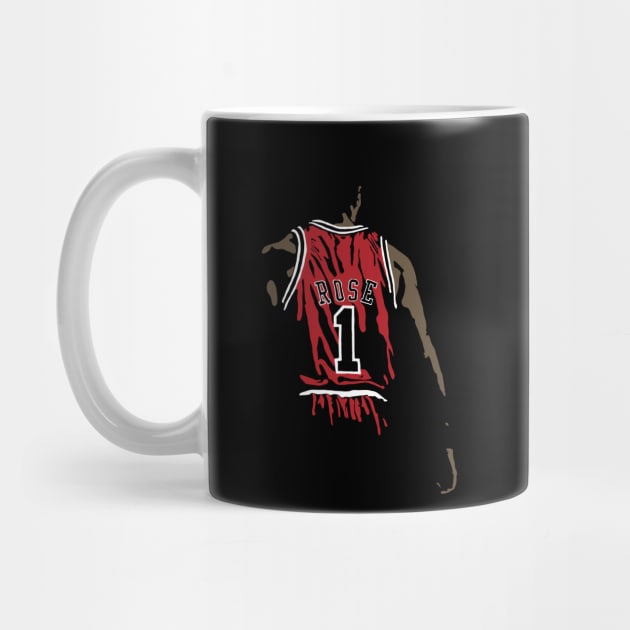 Derrick Rose Silhouette by rattraptees